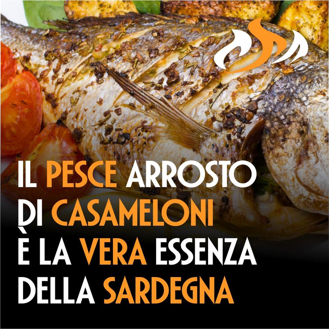 Il pesce arrosto è uno dei piatti più apprezzati e Casameloni lo sa bene.